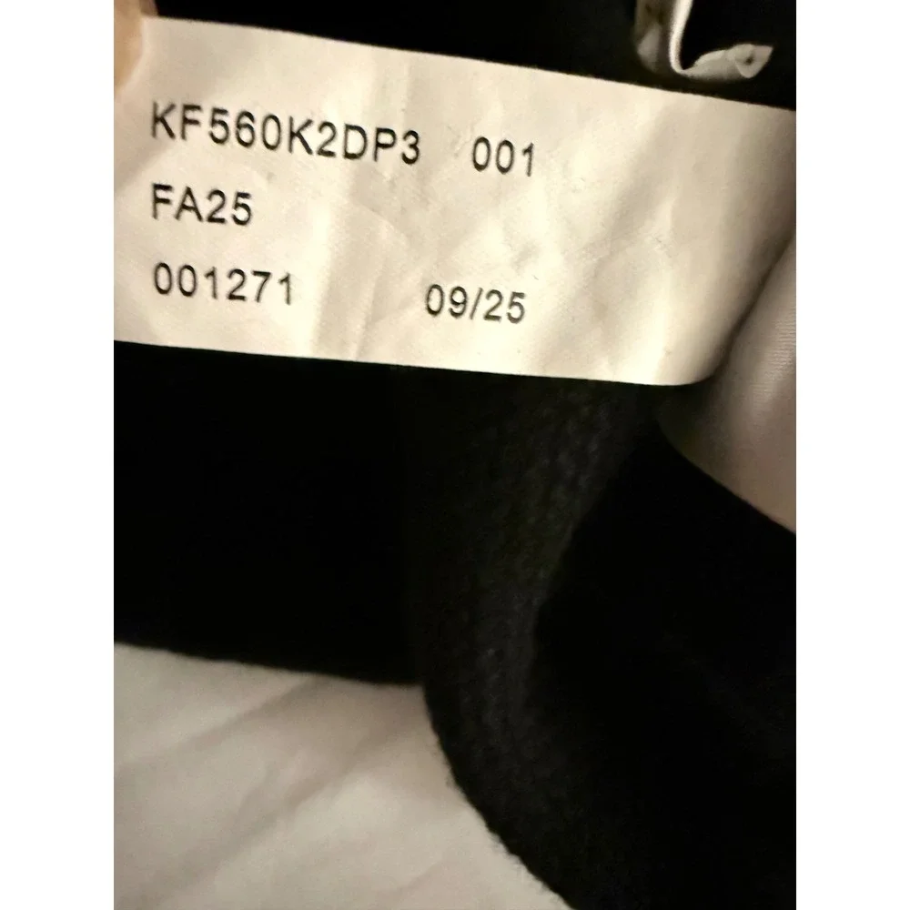 Michael Kors Mens Black Quarter Zip Cotton Pullover Sweater L KF560K2DP3 001